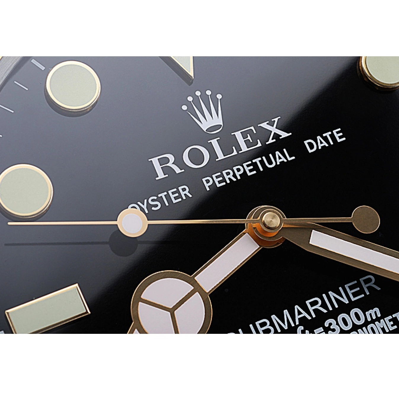 Aaa replica watch 622476 Clock Black-Gold Rolex Wall Submariner 0717